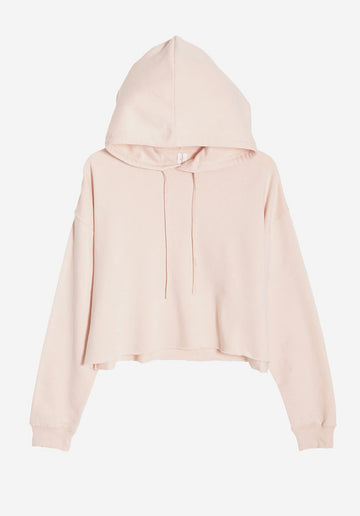 Pale Pink Crop Hoodie