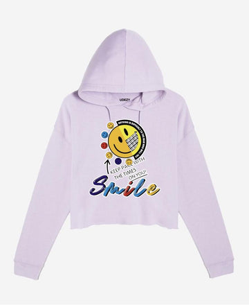 Smile Crop hoodie