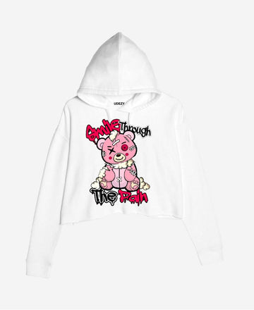 Smile Through The Pain Crop hoodie