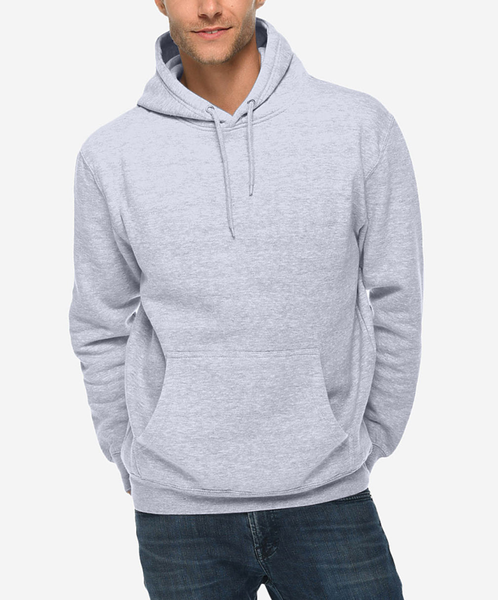 Heather Grey Premium Pullover Hoodie