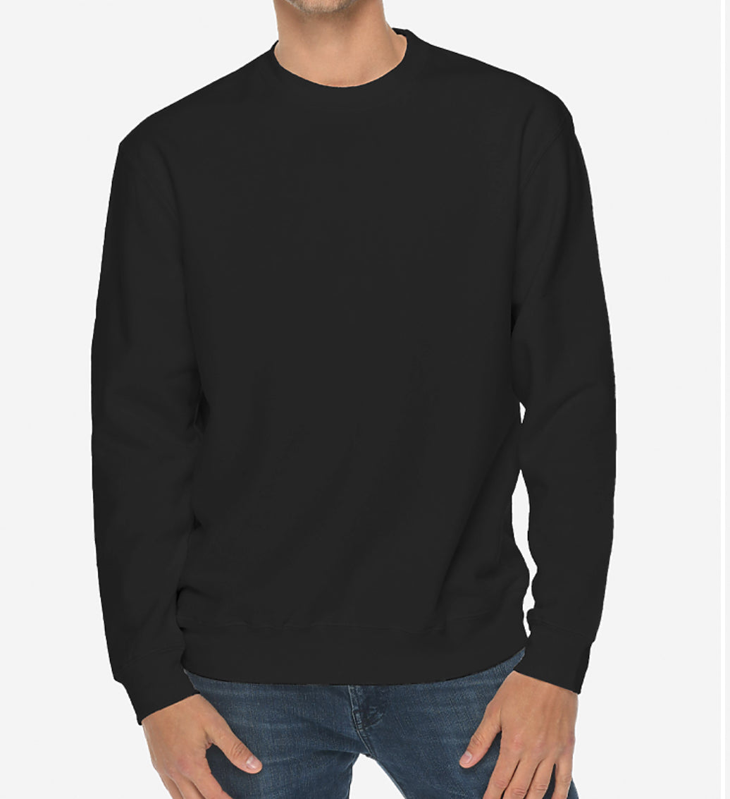 Black Premium Crewneck Sweatshirt