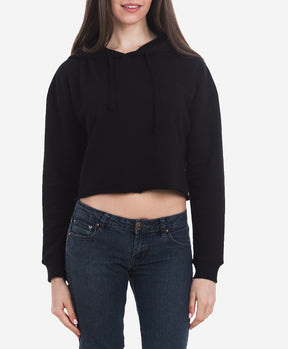 Black Crop Hoodie