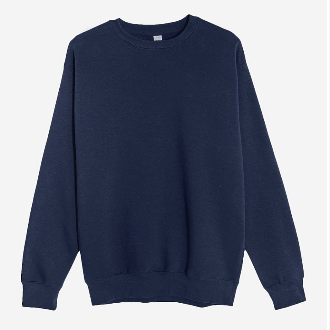 Navy Blue Premium Crewneck Sweatshirt