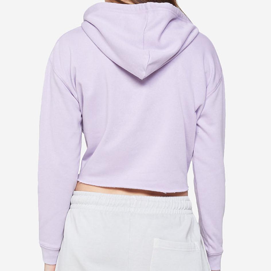 Lilac Crop Hoodie