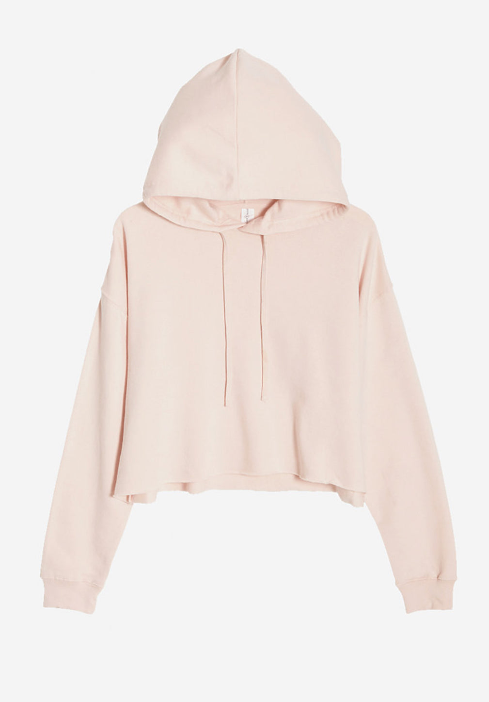 Pale Pink Crop Hoodie