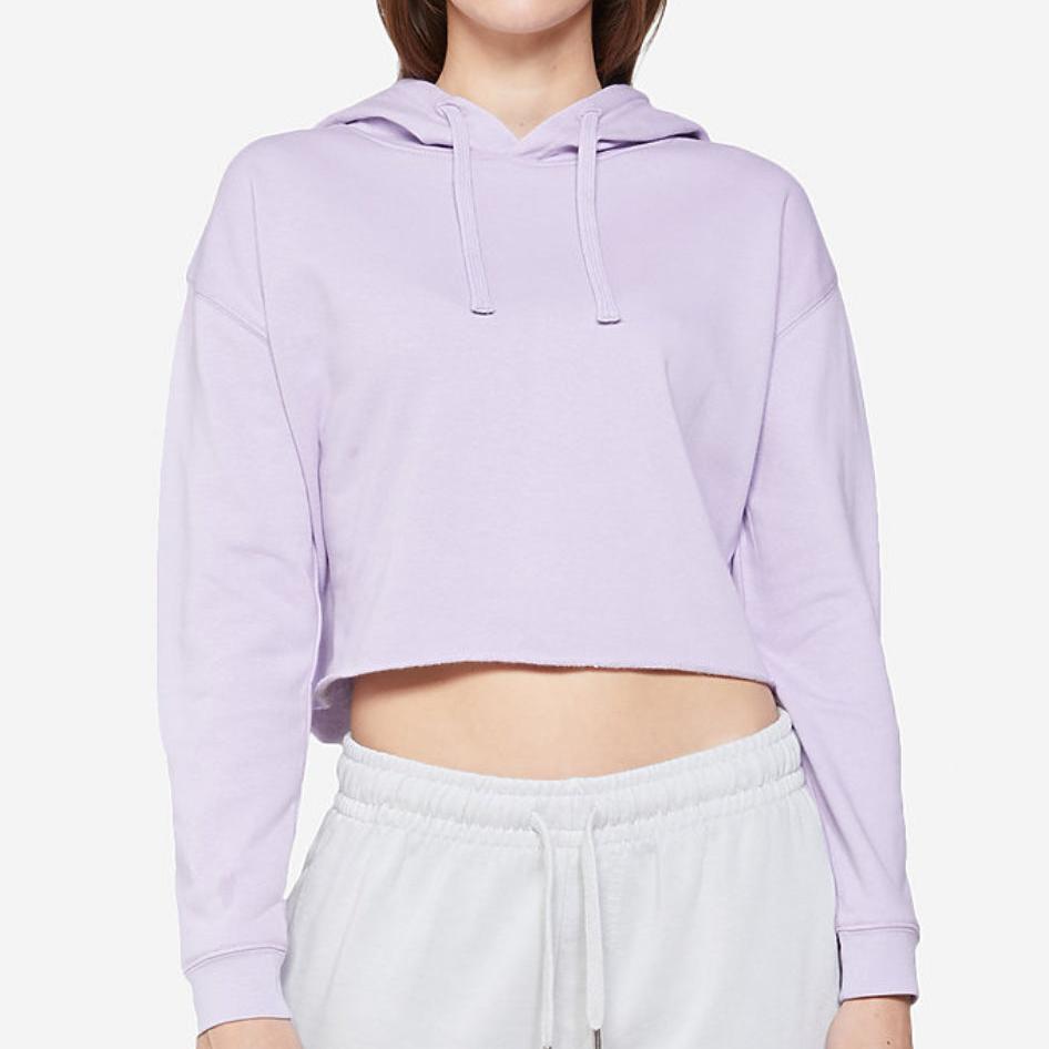 Lilac Crop Hoodie