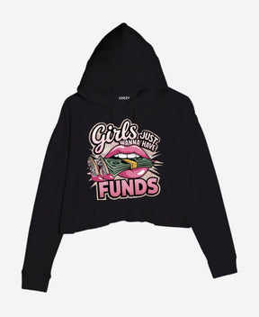 Girls Just Wanna Have Fun Crop hoodie