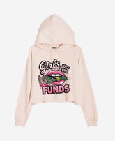 Girls Just Wanna Have Fun Crop hoodie