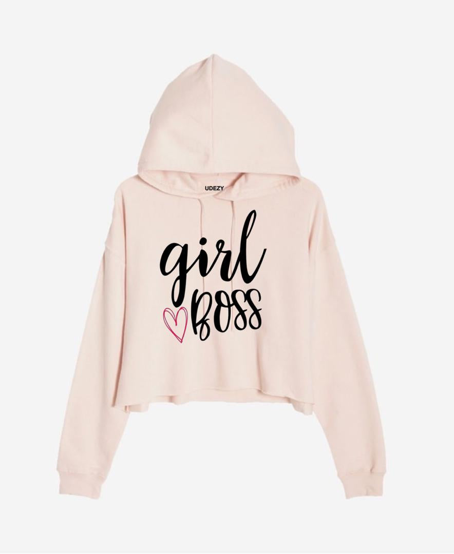 Girl Boss Crop hoodie