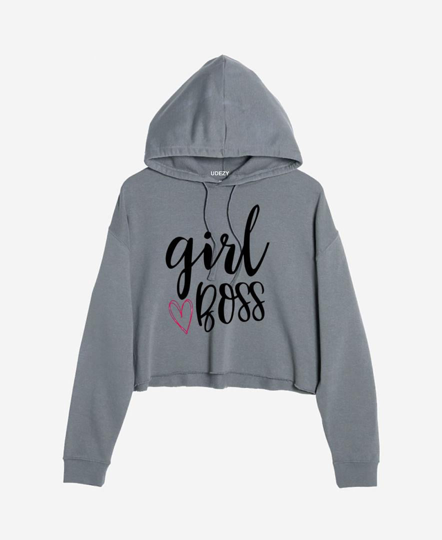 Girl Boss Crop hoodie