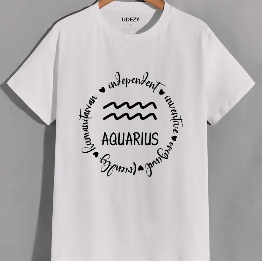 Aquarius - Heavyweight  Organic Cotton T-shirt