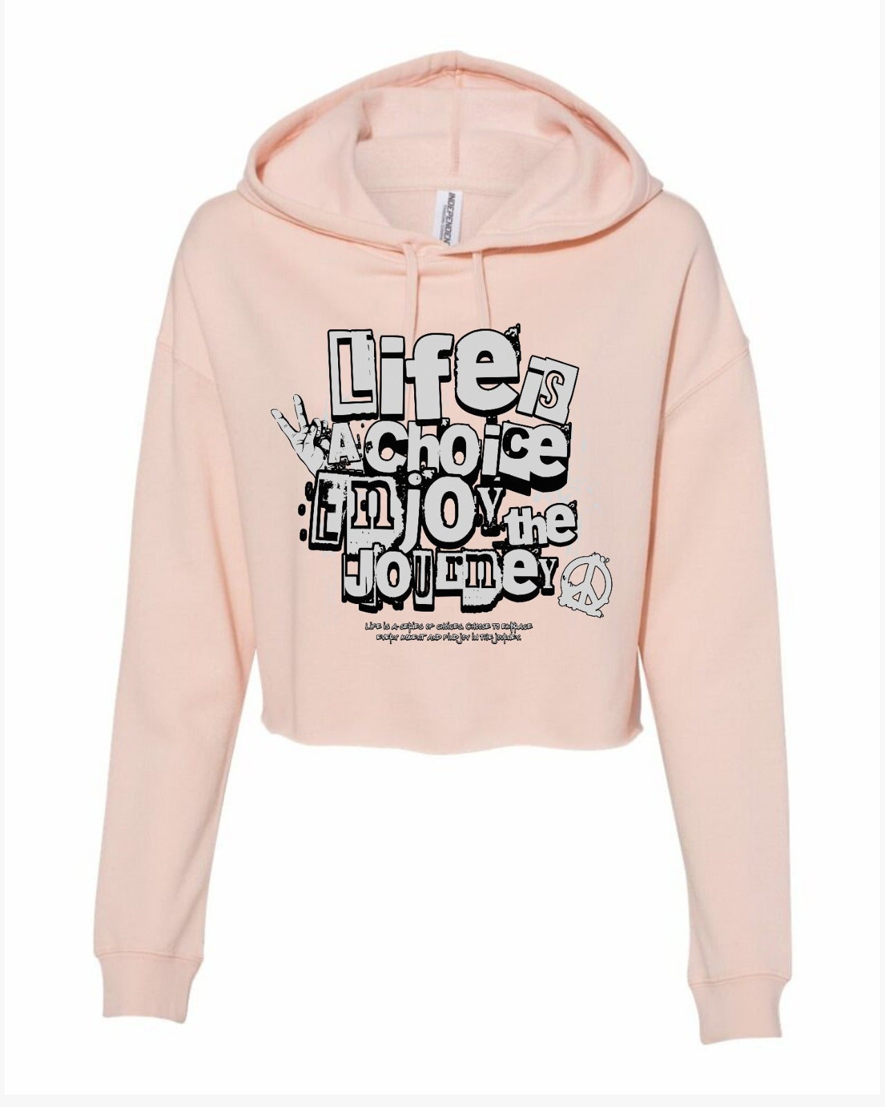 Life is a choice Crop hoodie